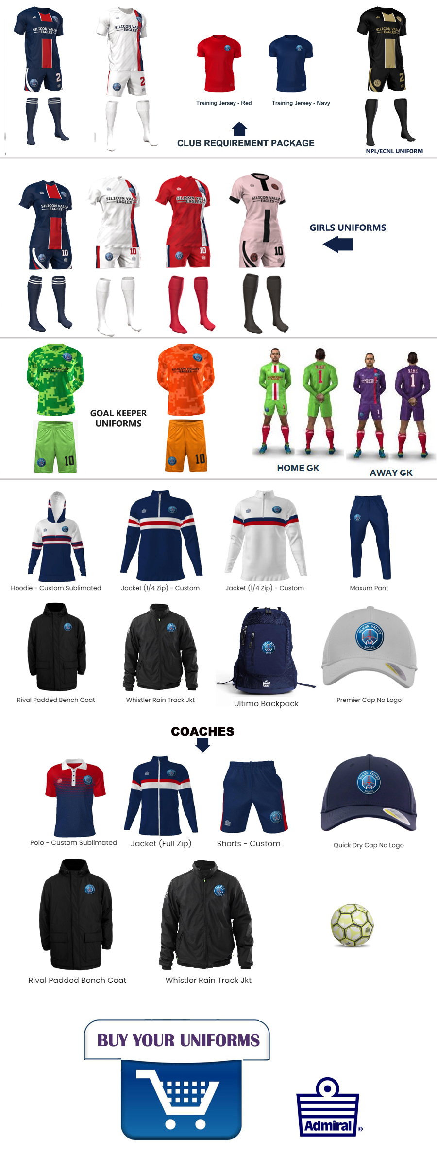 PSG siliconvalleyeagles uniforms 2025